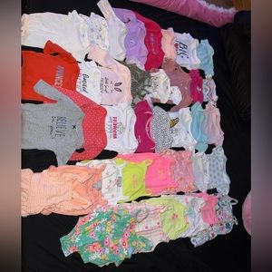 Baby girl clothing/shoes/bibs
